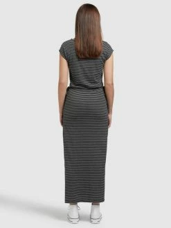 Khujo Damen Kleid - LEEFKE STRIPES -Khujo Verkäufe Damen Kleid LEEFKE STRIPES pdstandard 624966 0001 modelback 1