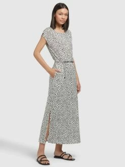 Khujo Verkäufe -Khujo Verkäufe Damen Kleid MIRNA GEPARD AOP pdstandard 624975 0001 modelfront 2