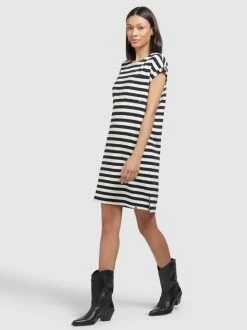 Khujo Damen Kleid - NISHA STRIPES 12 Khujo Damen Kleid - NISHA STRIPES -Khujo Verkäufe Damen Kleid NISHA STRIPES pdstandard 624972 0001 modelfront 3