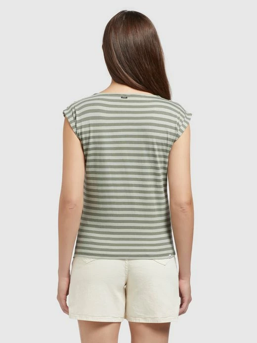 Khujo Damen T-Shirt - ANAIS STRIPES 6 Khujo Damen T-Shirt - ANAIS STRIPES – Bild 4