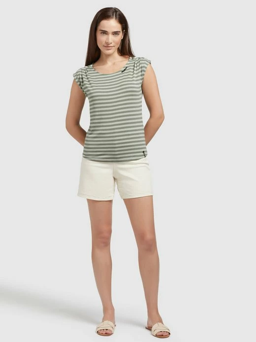 Khujo Damen T-Shirt - ANAIS STRIPES 4 Khujo Damen T-Shirt - ANAIS STRIPES – Bild 2