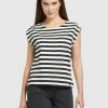 Khujo Damen T-Shirt - LHADSE STRIPES